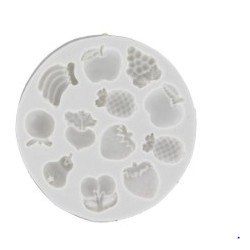 multi fruit silicone mold - 15x10mm
