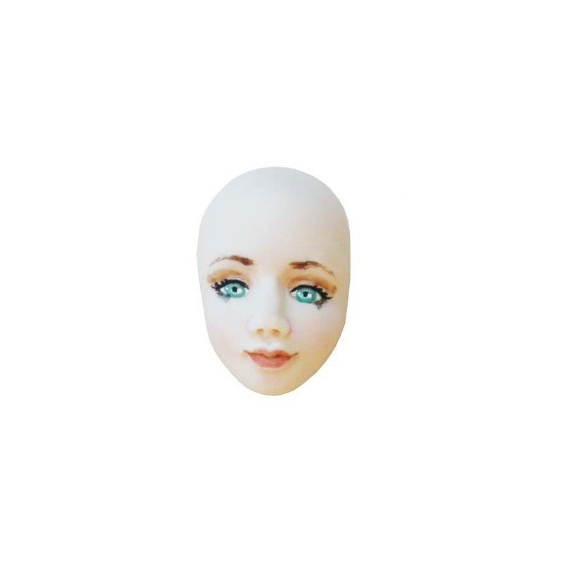 moule silicone visage par Natasel - 3.5 x 2.2 cm