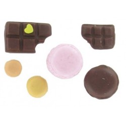 Silikonform Süßigkeiten - Schokoladen und Makronen