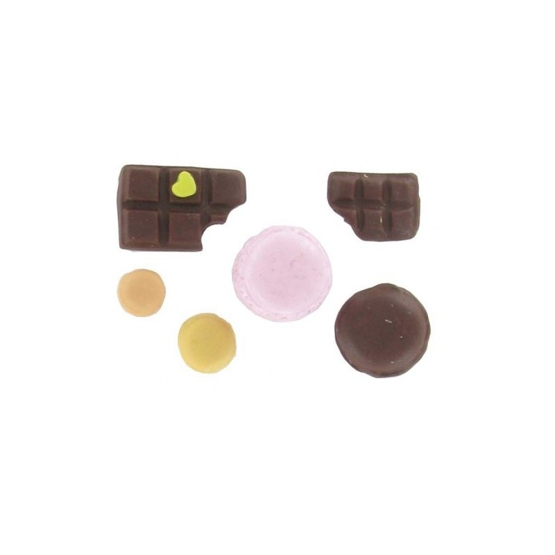Silikonform Süßigkeiten - Schokoladen und Makronen