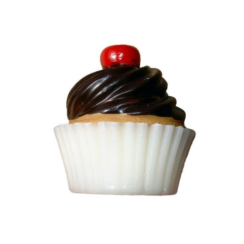 moule silicone cupcake avec glaçage chocolat