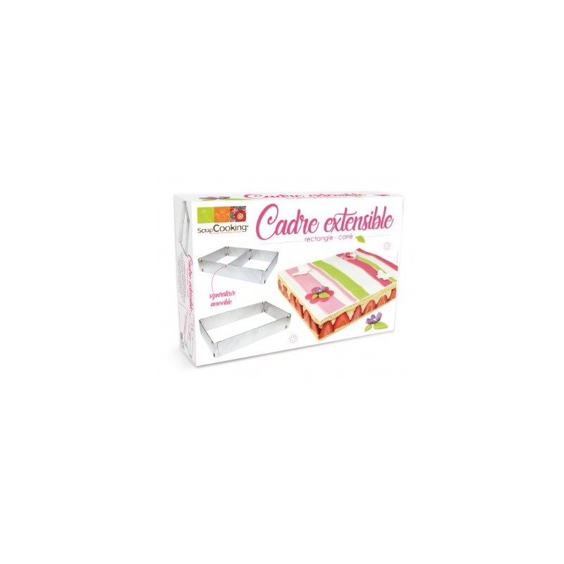 Cadre à pâtisserie extensible inox de ScrapCooking