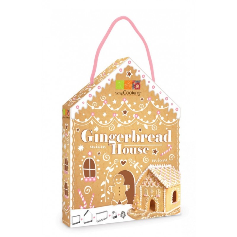 Gingerbread House Cutters Kit of ScrapCooking
