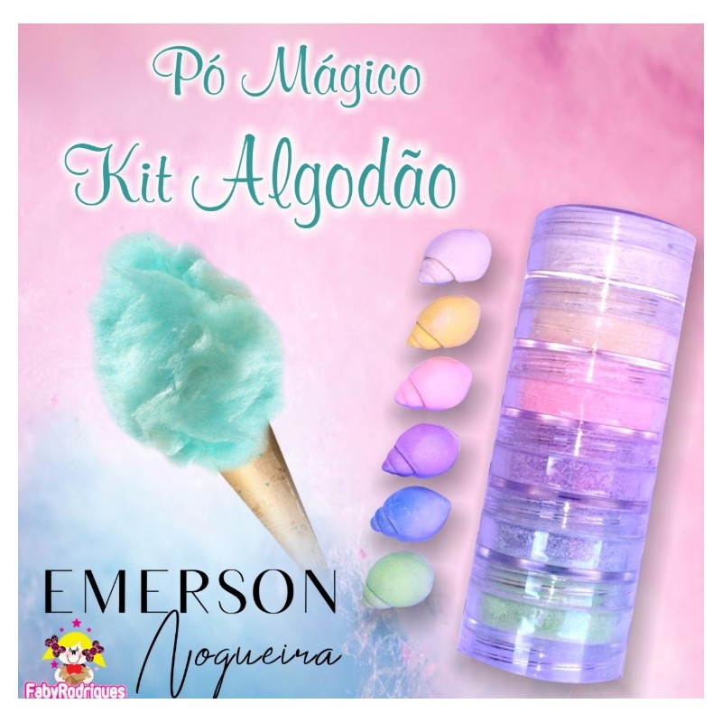 Magic powder kit "soft cotton" opaque - 6 pieces - 3g each - Emerson