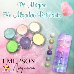 Magic powder kit "soft cotton" brilliant - 6 pieces - 3g each - Emerson