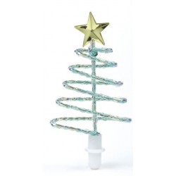 Topper adorno de pastel de árbol de Navidad en espiral - 60mm