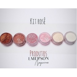 Kit poudre "rose" - 6 pièces - 3g chacun - Emerson