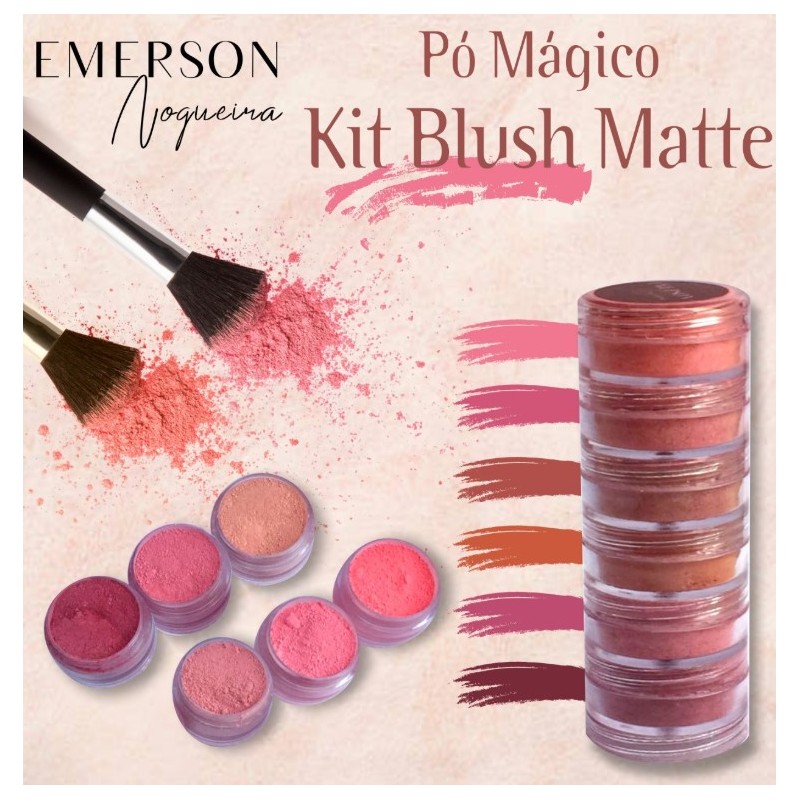 Kit polverina magica "blush" - 6 pezzi - 3g ciascuno - Emerson
