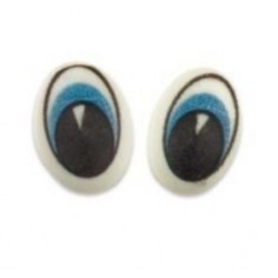 16 ojos de azúcar - azul - 14 x 19 x 5 mm -  Günthart