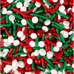Décorations en sucre sprinkles - Holiday - Wilton - 110g