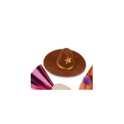 cappello "sceriffo" marrone - 35-70 x 10-50 mm