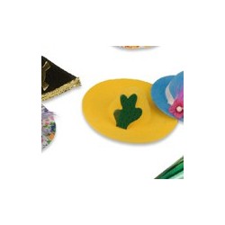 pequeño sombrero amarillo "cactus" - 35-70 x 10-50 mm