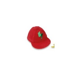 petite casquette rouge avec éclair - 35-70 x 10-50 mm