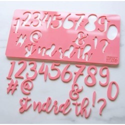 embosser numero & simbolo - Stylish - Sweet Stamp Amycakes