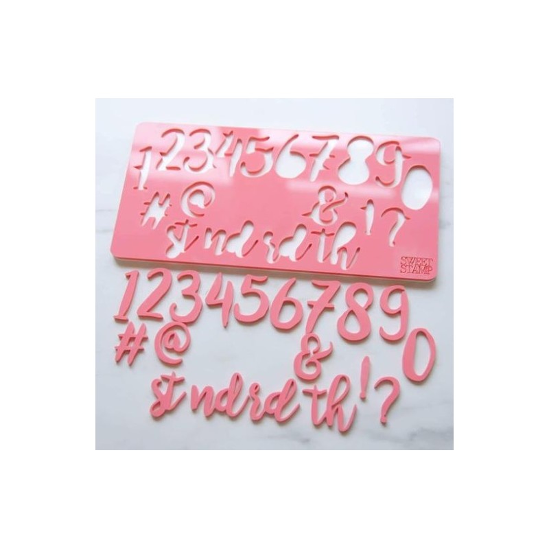 embosser number & symbol - Stylish - Sweet Stamp Amycakes