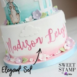Full set embosser uppercase & lowercase letter - Elegant - Sweet Stamp Amycakes