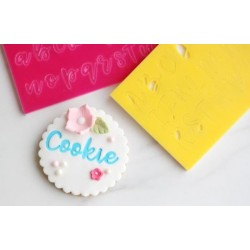 Full set embosser uppercase, lowercase letter, number & symbol - Cookie - Sweet Stamp Amycakes