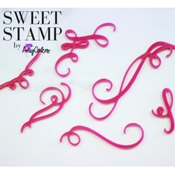 estampadora "curls & swirls" / rizos & remolinos - Sweet Stamp Amycakes