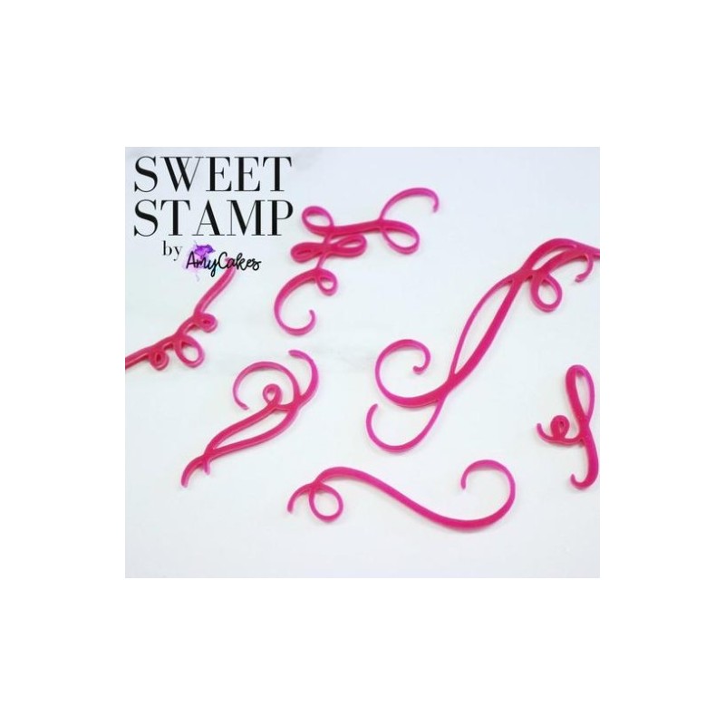estampadora "curls & swirls" / rizos & remolinos - Sweet Stamp Amycakes