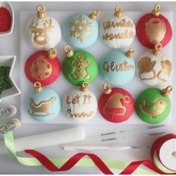 estampadora "Christmas Elements" / Elementos de Navidad - Sweet Stamp Amycakes