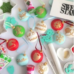 embosser "Christmas Elements" / Elementi di Natale - Sweet Stamp Amycakes