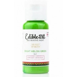 pintura alimentaria bright melon green / verde melón claro - Edible Art  - 15 ml