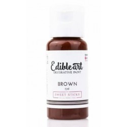 peinture alimentaire brown / brun - Edible Art - 15ml