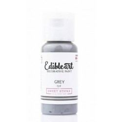 peinture alimentaire grey / gris - Edible Art - 15ml