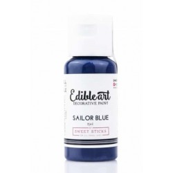 peinture alimentaire sailor blue / bleu marin - Edible Art - 15ml