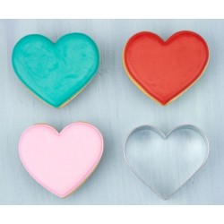 Cookie cutter heart  -  3 3/8" - Ann Clark