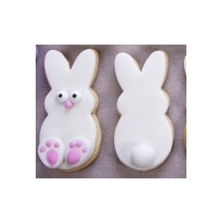 Cookie cutter easter bunny - 4 1/8" x 2" - Ann Clark