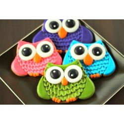Cookie cutter cute owl - 3 1/2" x 3 1/4" - Ann Clark