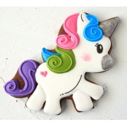 Cookie cutter cute unicorn - 3 1/8" x 4 1/4" - Ann Clark