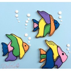 Cookie cutter angel fish - 4" - Ann Clark