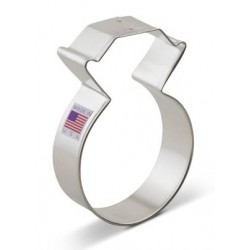 Emporte-pièce diamond ring / bague de diamant - 9.5 cm - Ann Clark