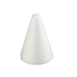 Polystyrene cone height 7.08" diam 2.75"
