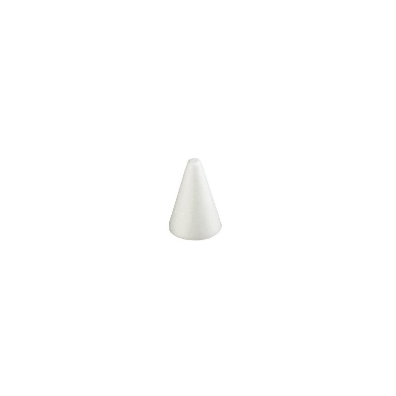 Polystyrene cone height 7.08" diam 2.75"