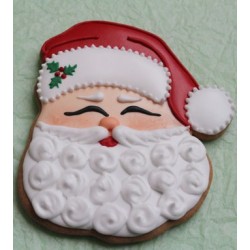 Cookie cutter santa face - 4 1/4" - Ann Clark