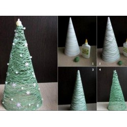 Polystyrene cone height 7.08" diam 2.75"