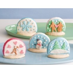 Cookie cutter snowglobe - 4" - Ann Clark