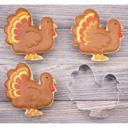 Cookie cutter turkey - 3 5/8" x 3 5/8" - Ann Clark