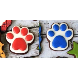 Cookie cutter paw print - 3 3/8" - Ann Clark