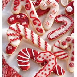 Cookie cutter candy cane - 4 5/8" x 2 1/2" - Ann Clark