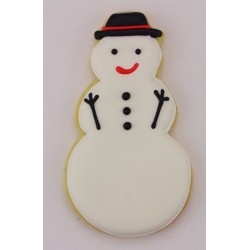 Cookie cutter snowman - 4" x 2 1/4"- Ann Clark