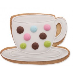 Emporte-pièce  tea cup with saucer / tasse à thé avec soucoupe - 6.66 cm - Ann Clark