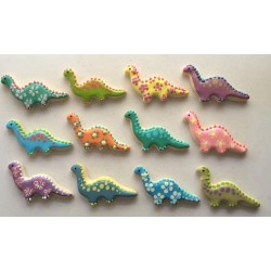 Cookie cutter dinosaur Brontosaurus - 3 3/4" x 4 7/8" - Ann Clark