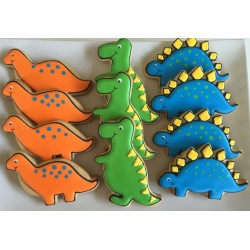 Cookie cutter dinosaur Brontosaurus - 3 3/4" x 4 7/8" - Ann Clark