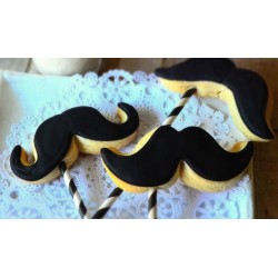 Cookie cutter mustache - 5 1/4" - Ann Clark