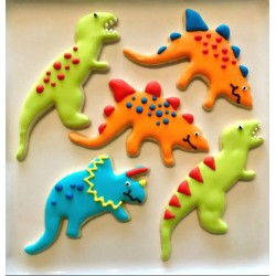 Cookie cutter dinosaur T-Rex - 3 5/8" x 4 5/8" - Ann Clark