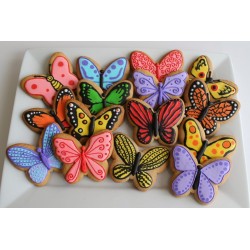 Cookie cutter butterfly simple - 3 1/8" x 3 5/8" - Ann Clark